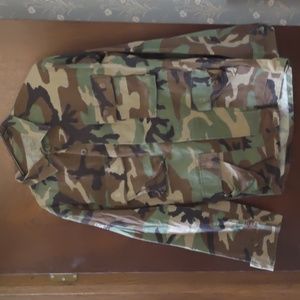 Vintage military BDU shirts mossy woodland camo size medium